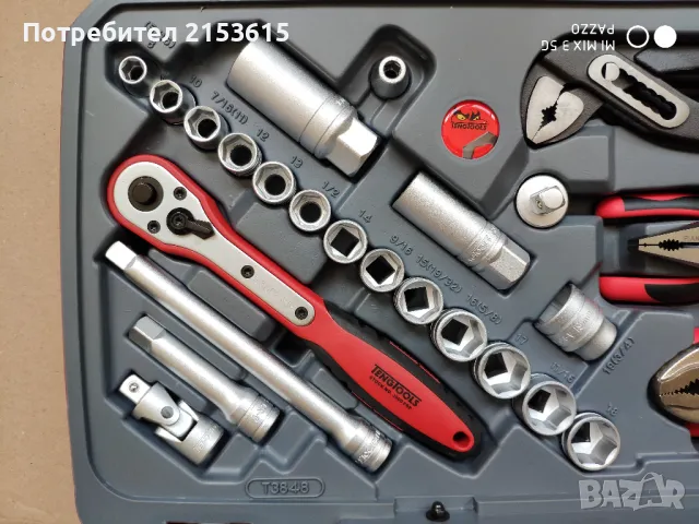 Teng tools тенг 1/2 гидория 48 части вложки ключове отвертки комплект хром ванадий, снимка 4 - Гедорета - 48534604