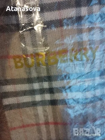Продавам английски луксозен мъжки шал от кашмир Burberry , снимка 4 - Други - 48007118