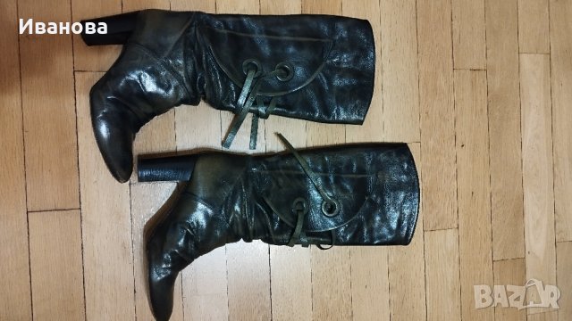 Италиански елегантни ботуши от естествена кожа., снимка 3 - Дамски ботуши - 44281418