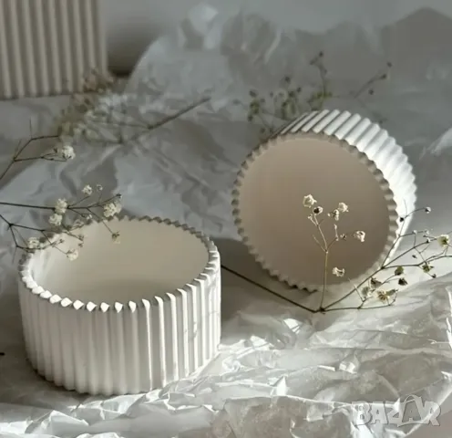 Молд кашпа с релеф , снимка 4 - Форми - 48624214