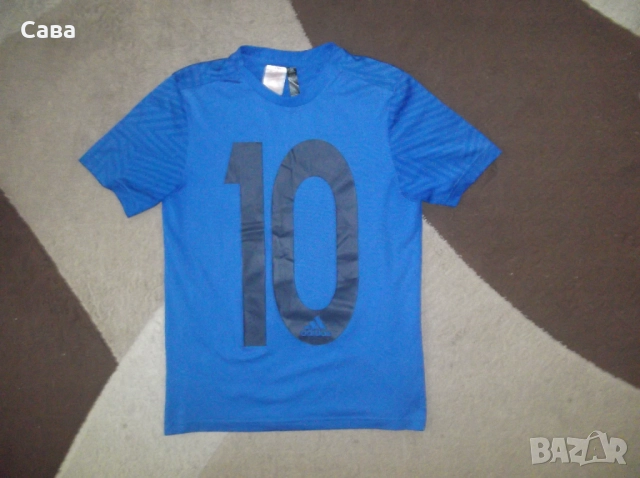 Тениски ADIDAS  мъжки,С /сини,МЕСИ/, снимка 5 - Тениски - 45983844