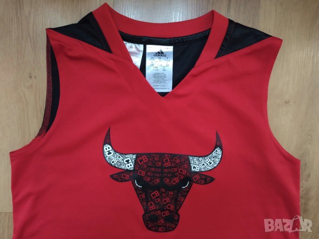 NBA / Chicago Bulls / Adidas - детски баскетболен потник за 152см., снимка 3 - Детски тениски и потници - 41936362
