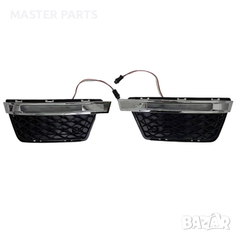 НОВИ DRL LED Дневни светлини за Mercedes W204 C63 AMG броня, снимка 2 - Части - 51948812