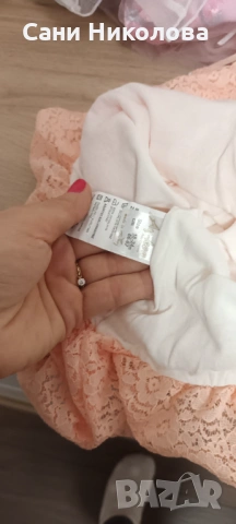 Бебешка рокля, 86-92см.,нова!, снимка 2 - Бебешки рокли - 53388309