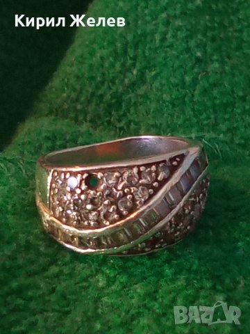 СКЪПОЦЕНЕН СРЕБЪРЕН АРТ ПРЪСТЕН СРЕБРО 925 с ФАСЕТИРАНИ ИСКРЯЩИ ЦИРКОНИ и ЛАБОРАТОРЕН МОЙСАНИТ 38278, снимка 17 - Пръстени - 40921018