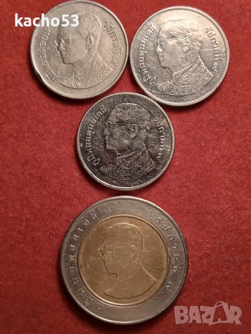 1 и 10 бата - Тайланд , 4 броя., снимка 2 - Нумизматика и бонистика - 53485097