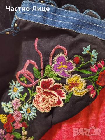 Старинна Прекрасна Царска Престилка Богата Бродерия, снимка 4 - Антикварни и старинни предмети - 36141569