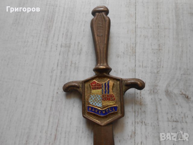 ЛОТ от 2 бр. стари ножове за писма ! стар нож БРОНЗОВ нож за писма ножка ножче, снимка 5 - Колекции - 35916798