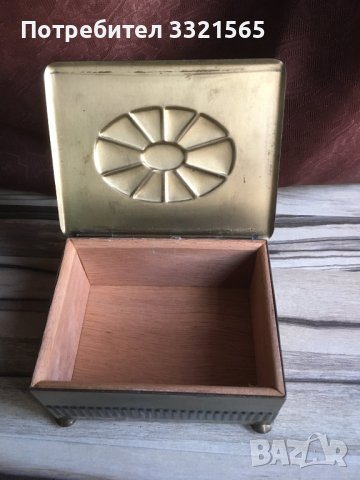 Месингова кутия за бижута, снимка 4 - Антикварни и старинни предмети - 40314056