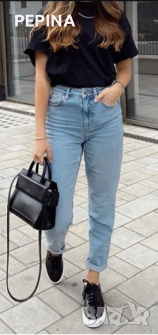 Дънки moms- America today , снимка 2 - Дънки - 47198402