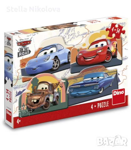 Детски пъзел 4 в 1 /4 х 54 части/, Дисни герои, снимка 3 - Игри и пъзели - 52153020