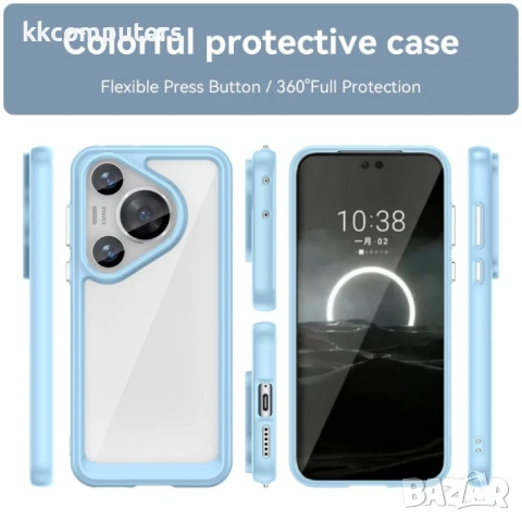 Huawei Pura 70 Pro / 70 Pro+ Силиконов Калъф Transparent TPU и Протектор, снимка 4 - Калъфи, кейсове - 51400760