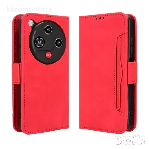 За ZTE nubia Focus 2 5G / Vivacom 5G Pro 2 Кожен Калъф Тефтер с Портфейл, Отделящ се Картодържател и, снимка 3 - Калъфи, кейсове - 55959093