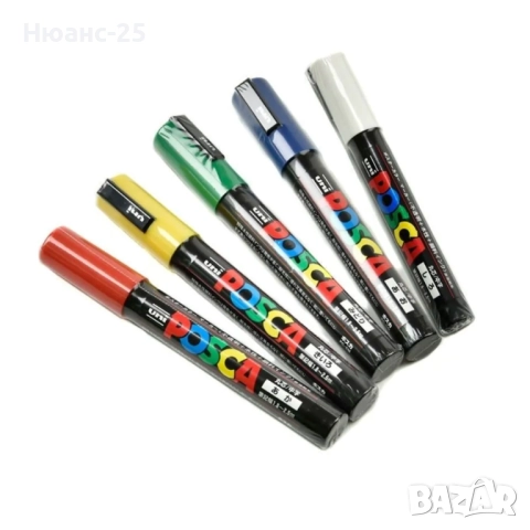 Акрилен маркер UNI Posca PC-5M 1.8-2.5мм , снимка 2 - Ученически пособия, канцеларски материали - 51940537