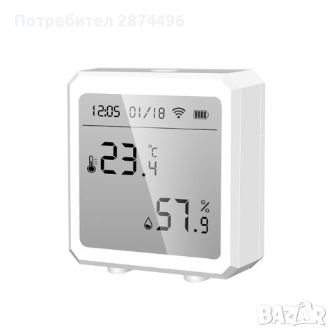 3993 Wifi стаен термометър хигрометър със сензор за температура и влажност, снимка 9 - Други - 41502058