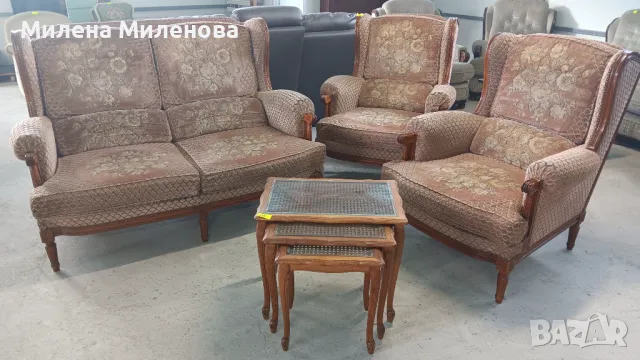 Холна гарнитура - диван двойка и две кресла , снимка 3 - Дивани и мека мебел - 50251097