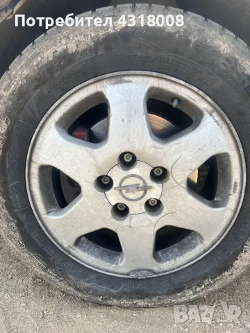 Джанти с зимни гуми 15-ки от зафира , снимка 4 - Гуми и джанти - 49495581