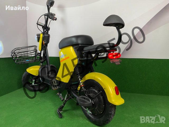 Eлектрически скутер - колело с двойна седалка – велосипед EGV X3 -2021, снимка 9 - Велосипеди - 35567679