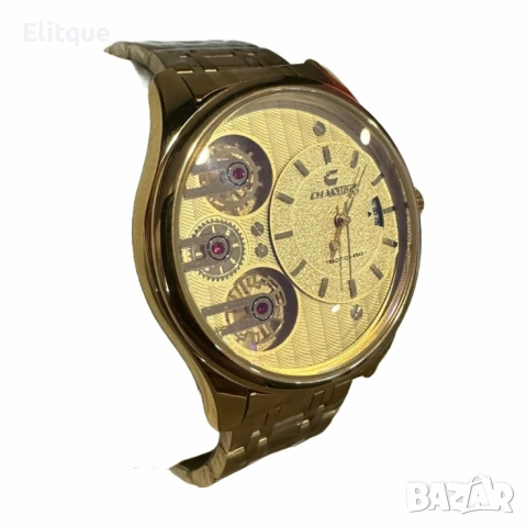 Луксозен мъжки часовник със съвършени детайли, снимка 4 - Мъжки - 53561671