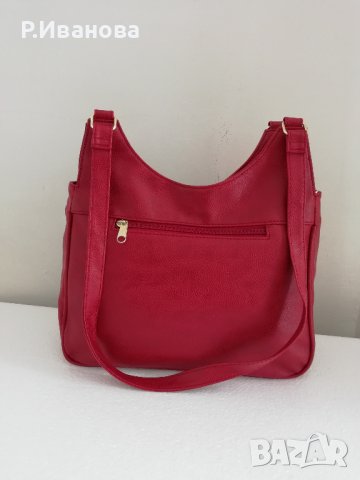 Нова дамска чанта, червен цвят , снимка 3 - Чанти - 42639446