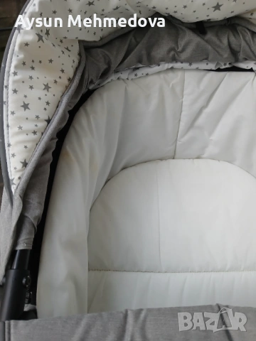 Детска комбинирана количка 3 в 1 Lorelli - Crysta, Opaline Grey, снимка 3 - Детски колички - 53859198