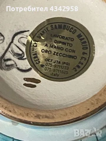 Италия. Мини ваза. , снимка 3 - Антикварни и старинни предмети - 50268119