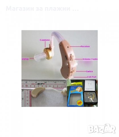 СЛУХОВ АПАРАТ CYBER SONIC С 3 БР. СИЛИКОНОВИ НАКРАЙНИЦИ - код 0677, снимка 4 - Други - 34307967