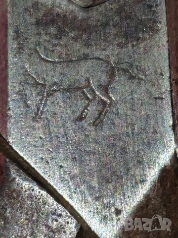 Стара шивашка ножица Solingen,Mann & Federlein. , снимка 5 - Антикварни и старинни предмети - 50535688