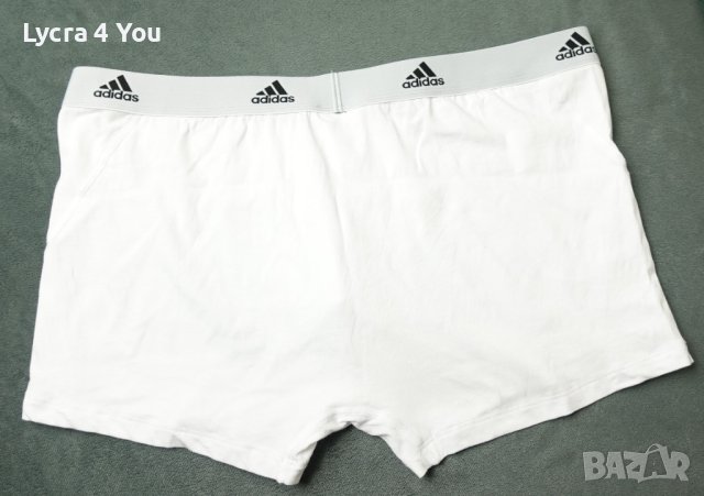 XL/2XL оригинални мъжки бели боксерки Adidas, снимка 8 - Бельо - 41352116