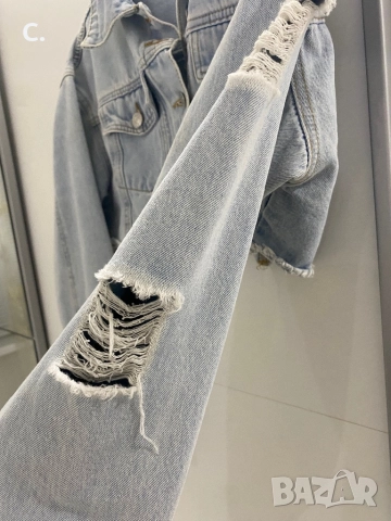 Дамско дънково яке, снимка 2 - Якета - 52893643