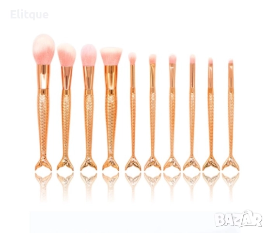 Десет чудесни четки за грим с дръжка тип русалка в два варианта HZS62, снимка 4 - Други - 52820417