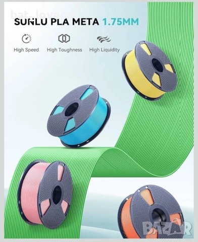 Филаменти за 3D принтер SUNLU 250 g x 8 High Speed PLA Meta Filament, снимка 3 - Принтери, копири, скенери - 53666760