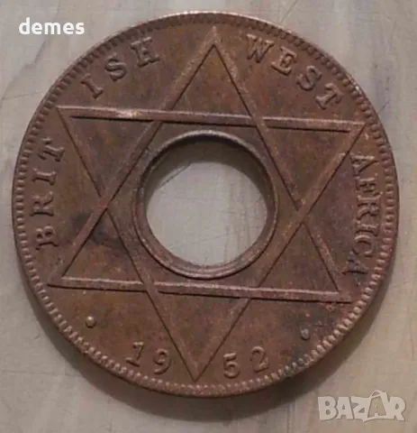 Британска Западна Африка - 1/10 пени, 1952 г. - 314m, рядка