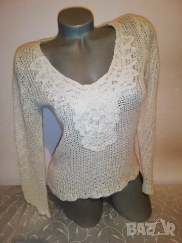 Плетен пуловер Promod р-р S , снимка 2 - Блузи с дълъг ръкав и пуловери - 38799331