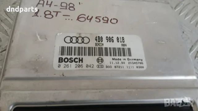 Компютър Audi A4 1.8T 1998 4B0906018 0261206042 A4 (B5) (1994-2001), снимка 2 - Части - 56240583