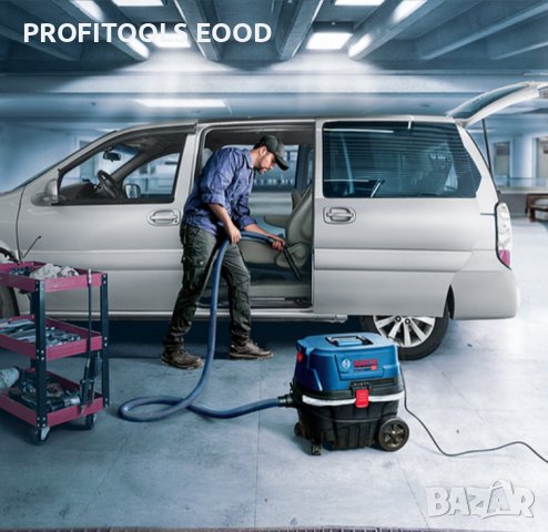 Прахосмукачка Bosch електрическа за сухо и мокро почистване 1350 W, 3900 л/мин, 35 мм, GAS 12-25 PL, снимка 2 - Други инструменти - 41286172