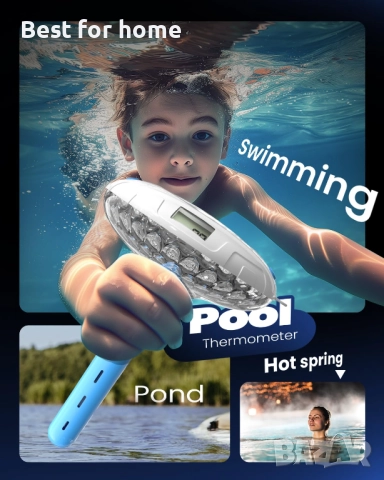 Соларен термометър  с 8 RGBW цветови режима, два цифрови дисплея , снимка 8 - Басейни и аксесоари - 51857173