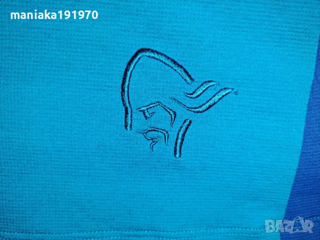 Norrona W Fjora Equalizer Lightweight Long Sleeve Caribbean Blue  (L) дамска спортна блуза , снимка 7 - Спортни екипи - 51858546