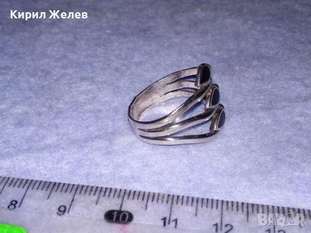 АЖУРЕН ЕМАЙЛИРАН ФЕШЪН СРЕБЪРЕН ПРЪСТЕН СРЕБРО 925 ДИЗАЙНЕРСКО АРТ БИЖУ 38436, снимка 11 - Пръстени - 41388974