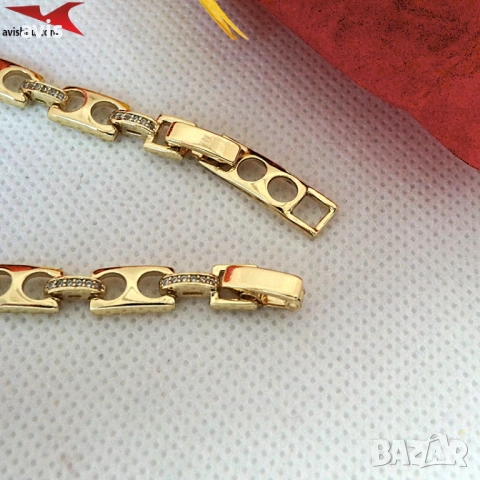 Гривна с 14К златно покритие 234821, снимка 3 - Гривни - 52712009