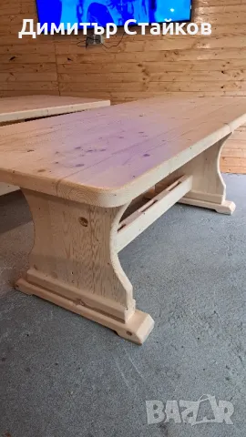 дървена маса и пейка, снимка 16 - Маси - 26071569