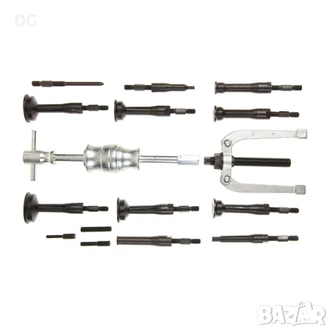 Преса за вътрешни лагери с плъзгащ чук 8 – 58 мм 16 бр, снимка 4 - Аксесоари и консумативи - 48107642