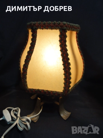 СТАРА РЕТРО НАСТОЛНА НОЩНА ЛАМПА, снимка 5 - Антикварни и старинни предмети - 52374918