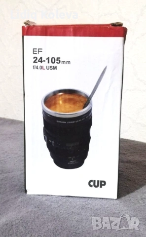 Термос чаша тип фотообектив EF 24-105, снимка 6 - Други стоки за дома - 53265398