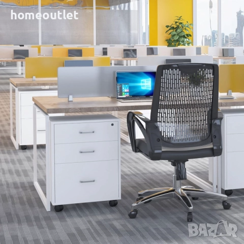 Офис шкаф от MDF и заключващ механизъм 10CZSSFC04WT, снимка 4 - Шкафове - 51961248