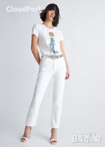 Оригинална дамска тениска, LİU JO, WHITE GLOWING, снимка 3 - Тениски - 41318056