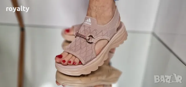 Бежови дамски сандали , снимка 2 - Сандали - 50349876