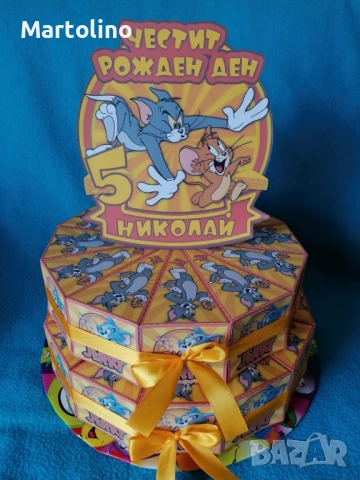 Картонена торта Супер Марио, снимка 7 - Други - 53038113