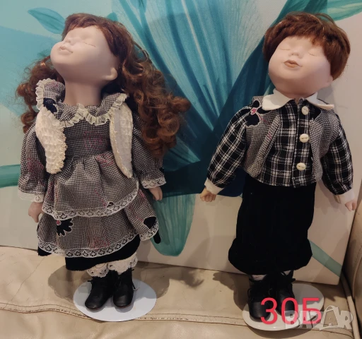 Целуващи се порцеланови кукли, снимка 5 - Колекции - 50657723
