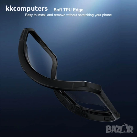 XUNDD Прозрачен Калъф за Xiaomi 17 - TPU+Акрил, Airbag, 0.8mm защита, Черен, снимка 2 - Резервни части за телефони - 53800522